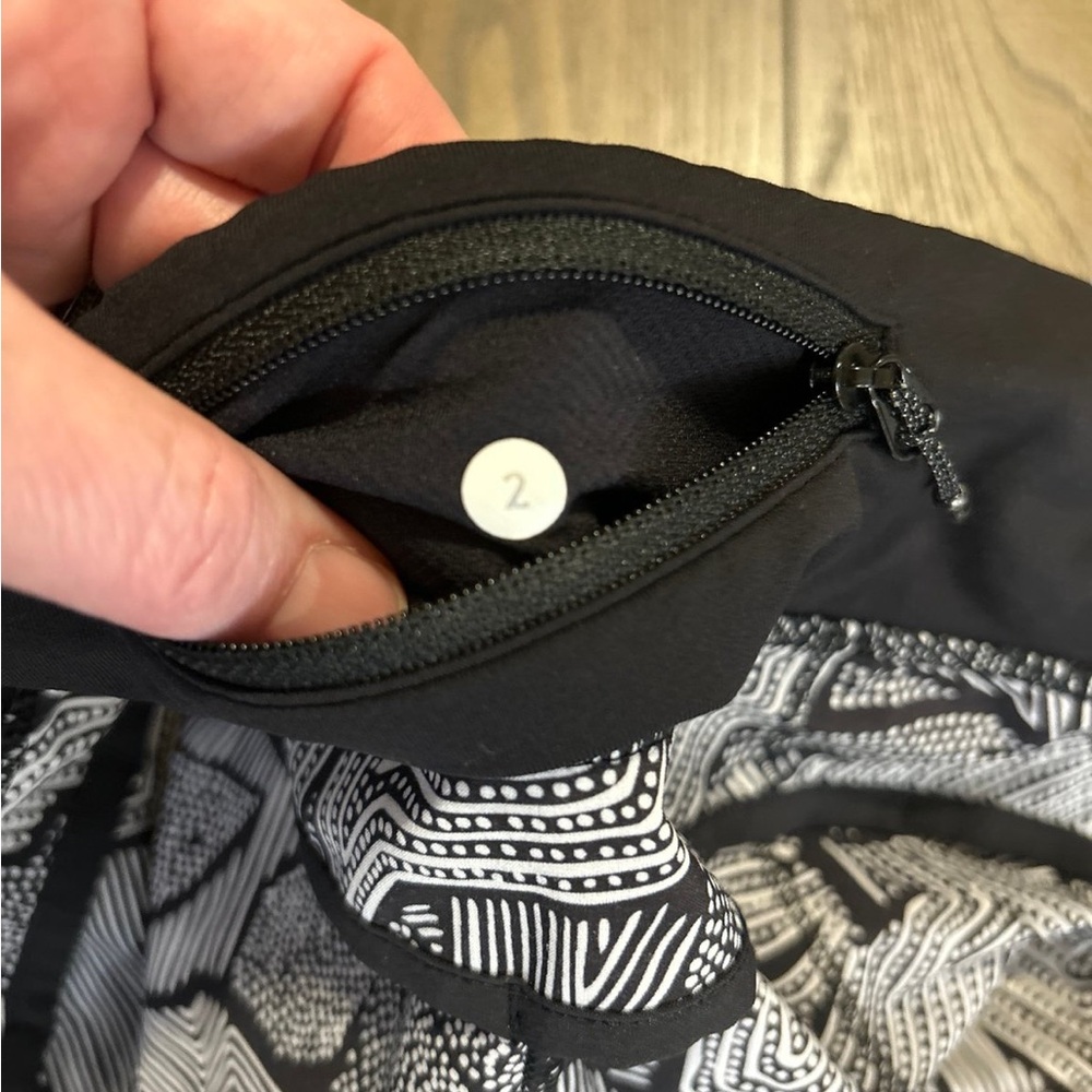 lululemon athletica Black and White Athletic Shorts - Picture 3 of 3